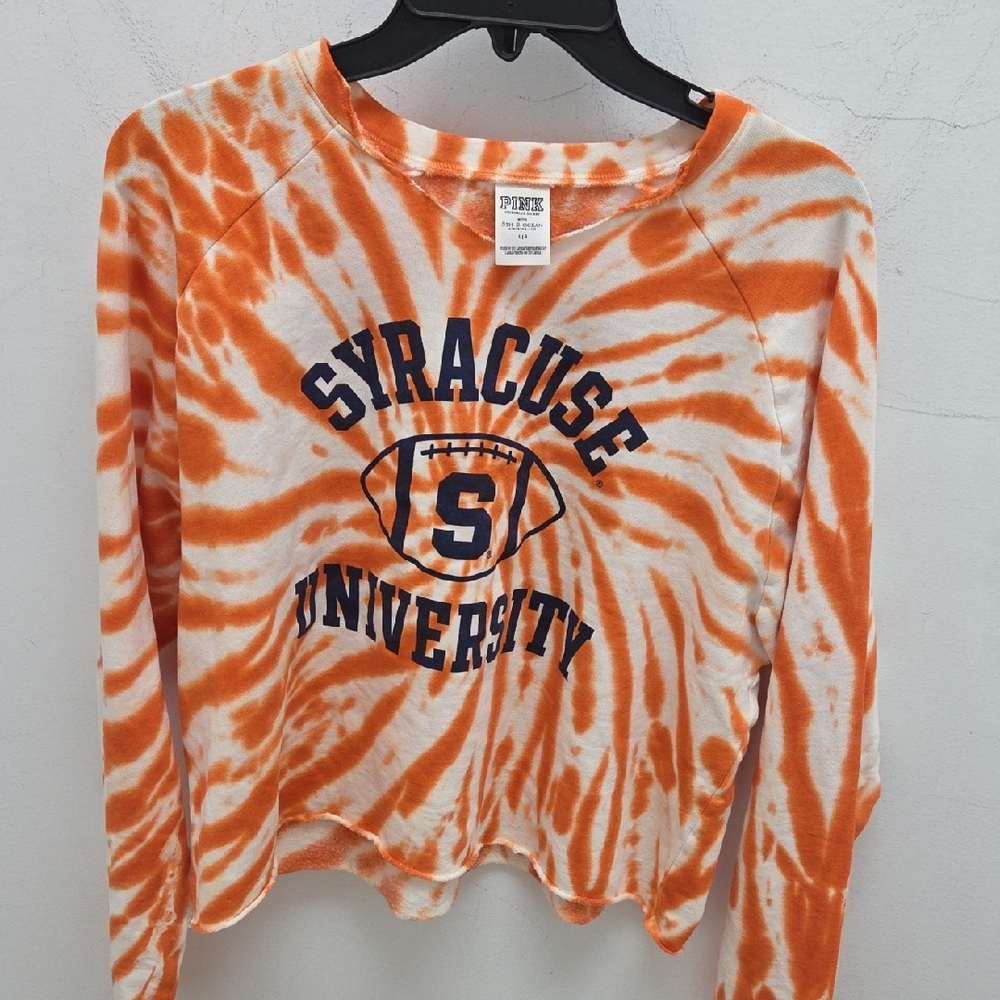 $5/$25-Victoria's Secret Pink Orange Tie-Dye Top